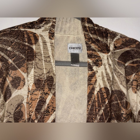 Chico's Earthy Tones Women's Cardigan - Picture 2 of 3
